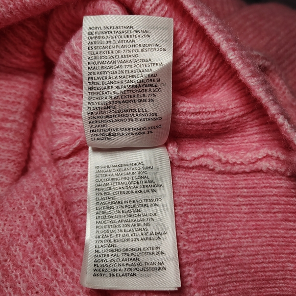 Divided Bubblegum Pink Knit Sweater Dress Women's Size Small - Picture 7 of 10